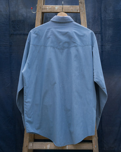 1980-90s "PLAINS" Horse Western Pearl Snap Long Sleeve Shirt