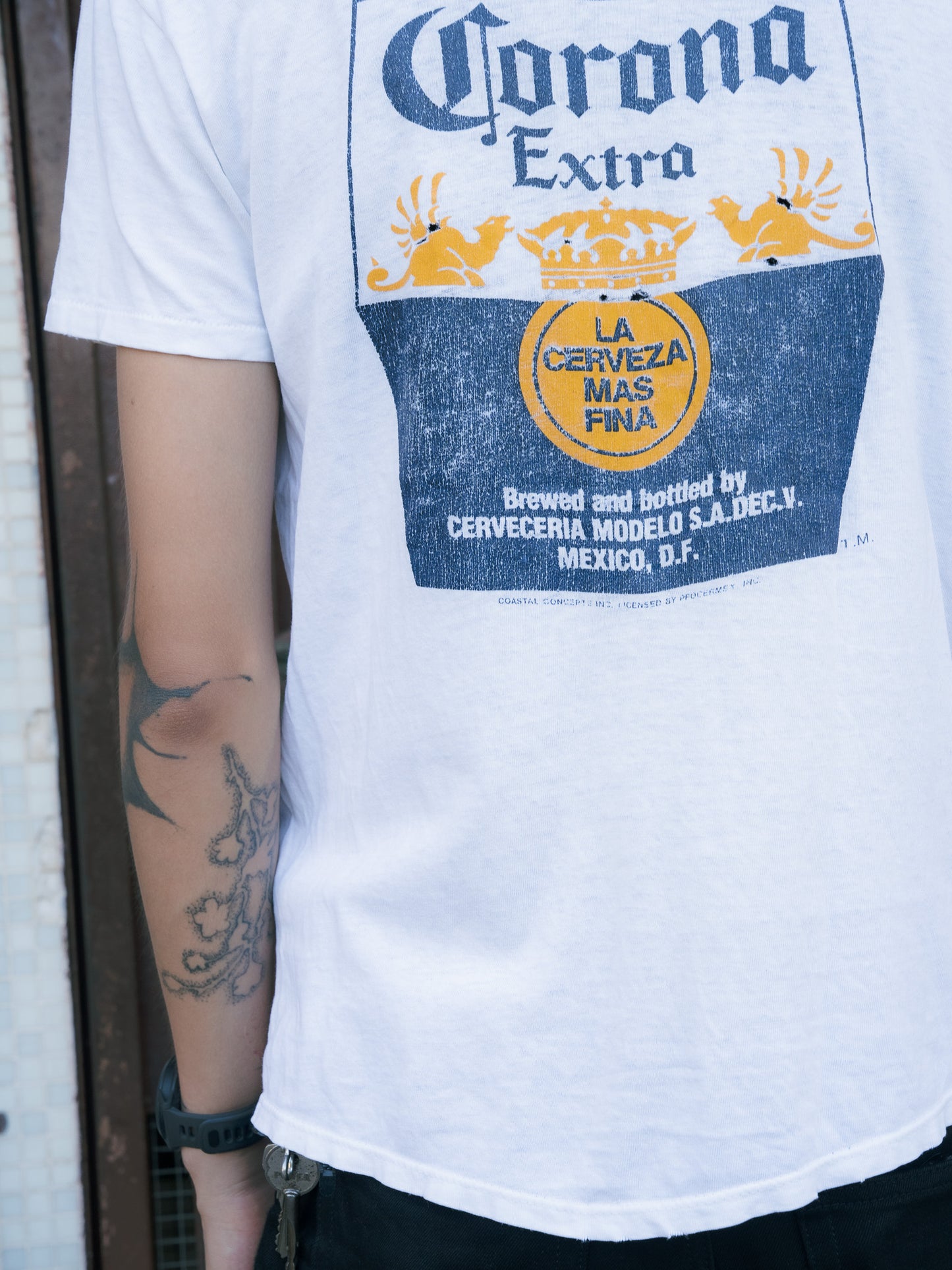 1990s "Stedman Super Hi-Cru" Corona Extra Beer Tee