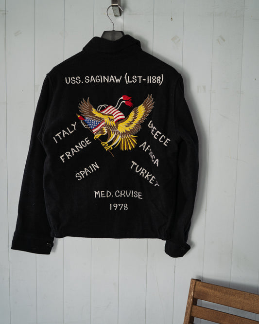 1978 USS Saginaw LST-1188 Wool Tour Jacket