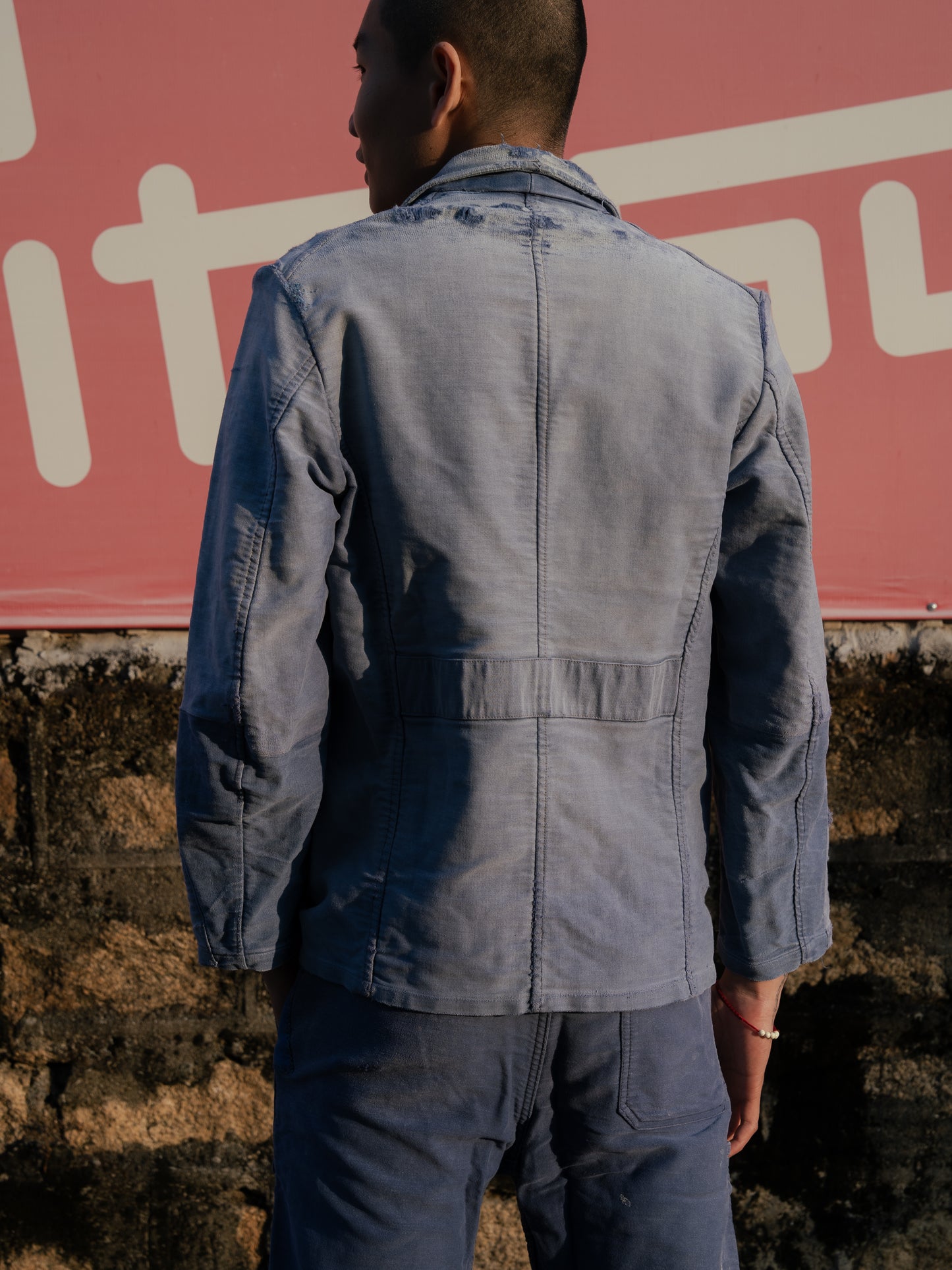 ~1950s French Moleskin Lapeled Work Jacket