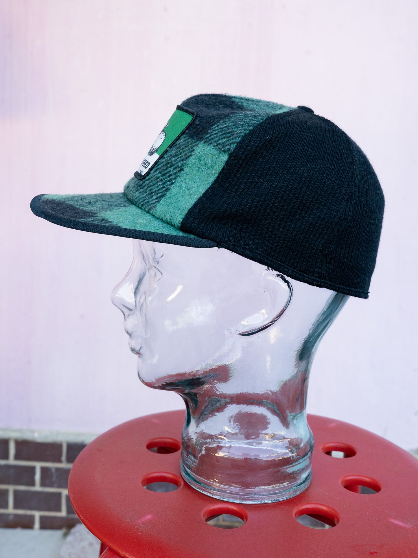 1970-80s "KAP KING" Land O'Lakes Feed Buffalo Check Wool Ear Flap Cap