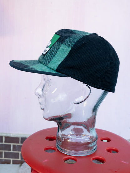 1970-80s "KAP KING" Land O'Lakes Feed Buffalo Check Wool Ear Flap Cap