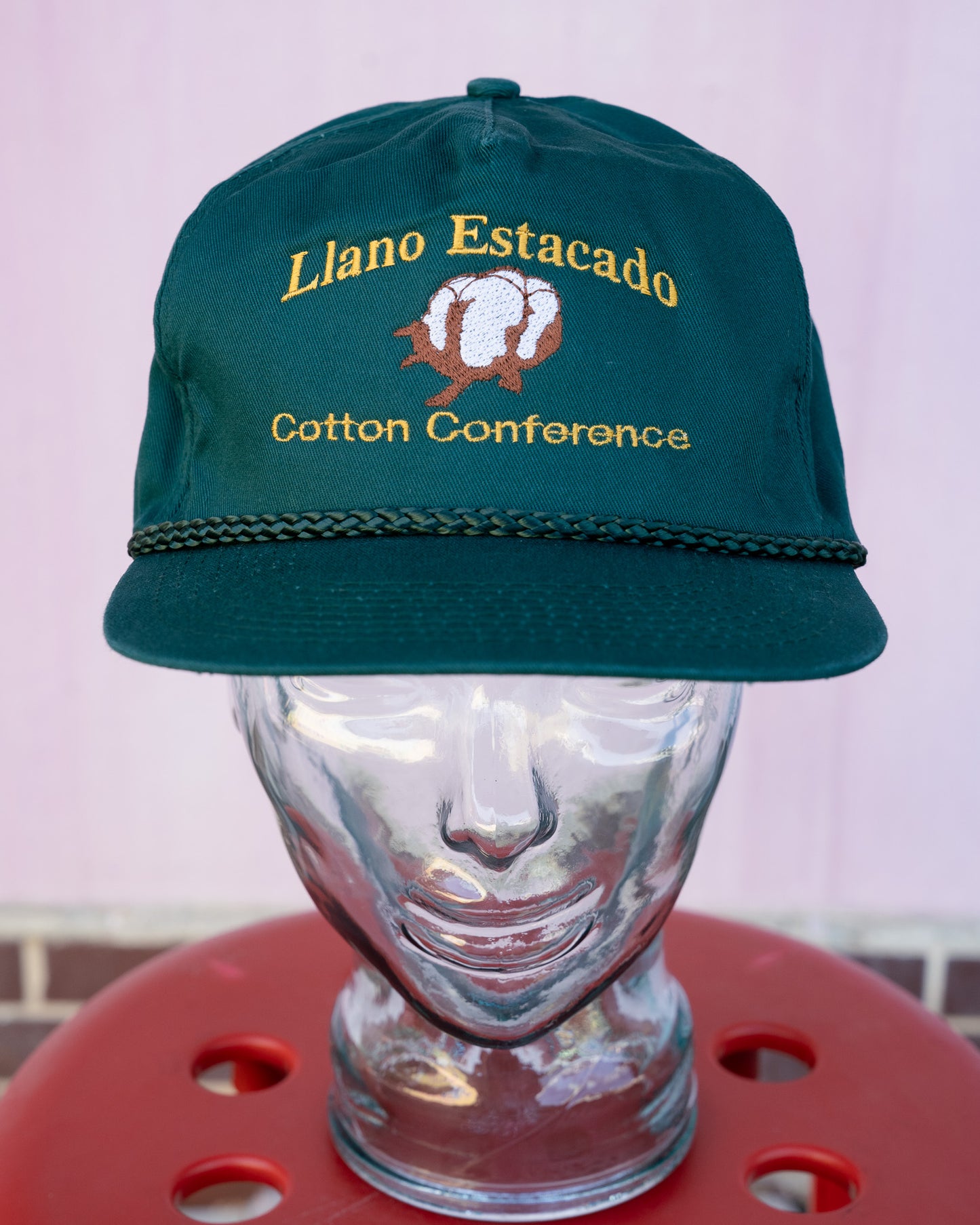 Early 2000s "COBRA CAPS" Llano Estacado Cotton Conference Rope Snapback