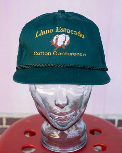 Early 2000s "COBRA CAPS" Llano Estacado Cotton Conference Rope Snapback