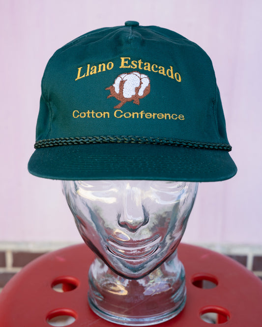 Early 2000s "COBRA CAPS" Llano Estacado Cotton Conference Rope Snapback