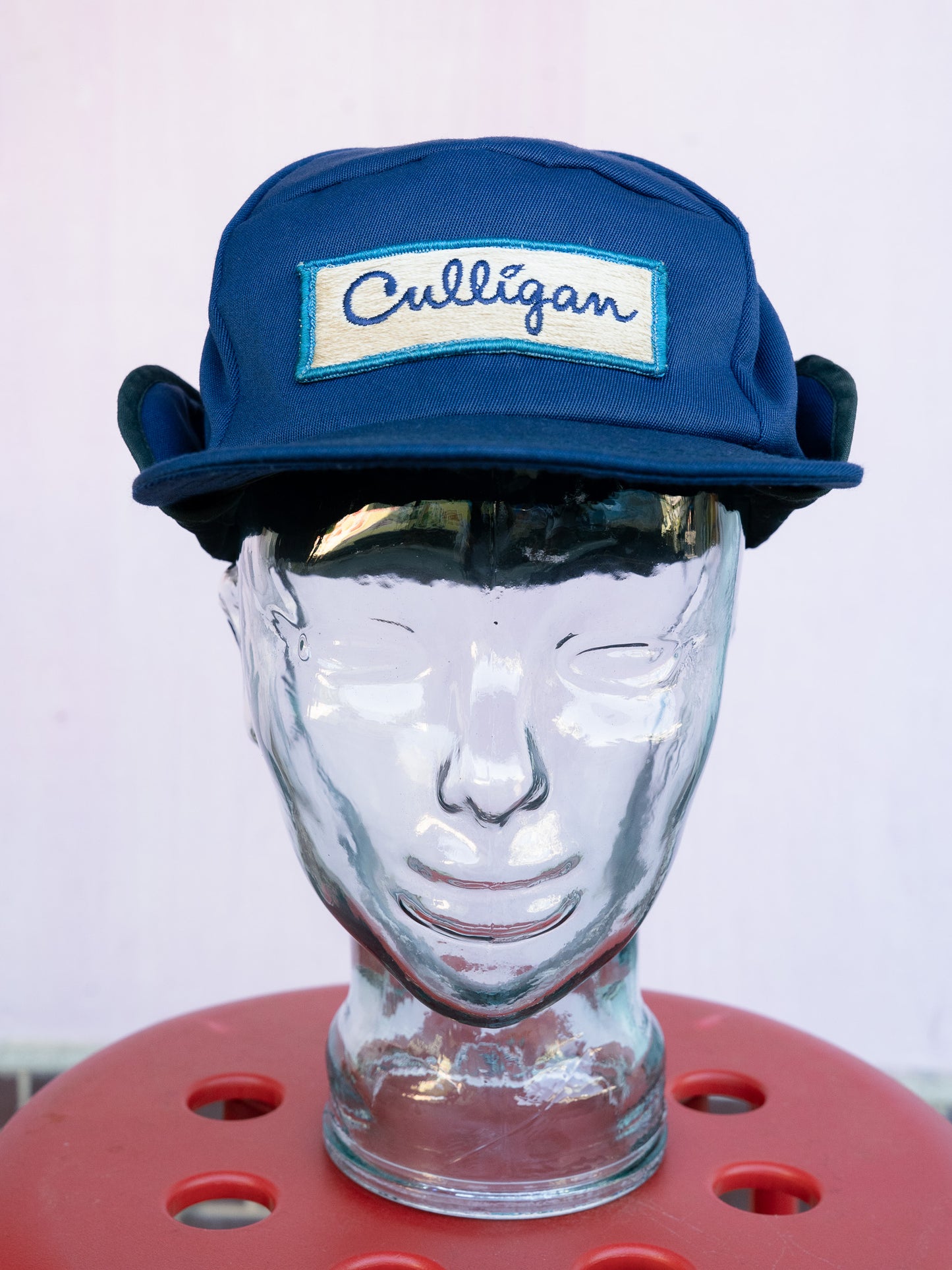 1980s USA Union Made Culligan Mechanics Quilted Lined Work Cap