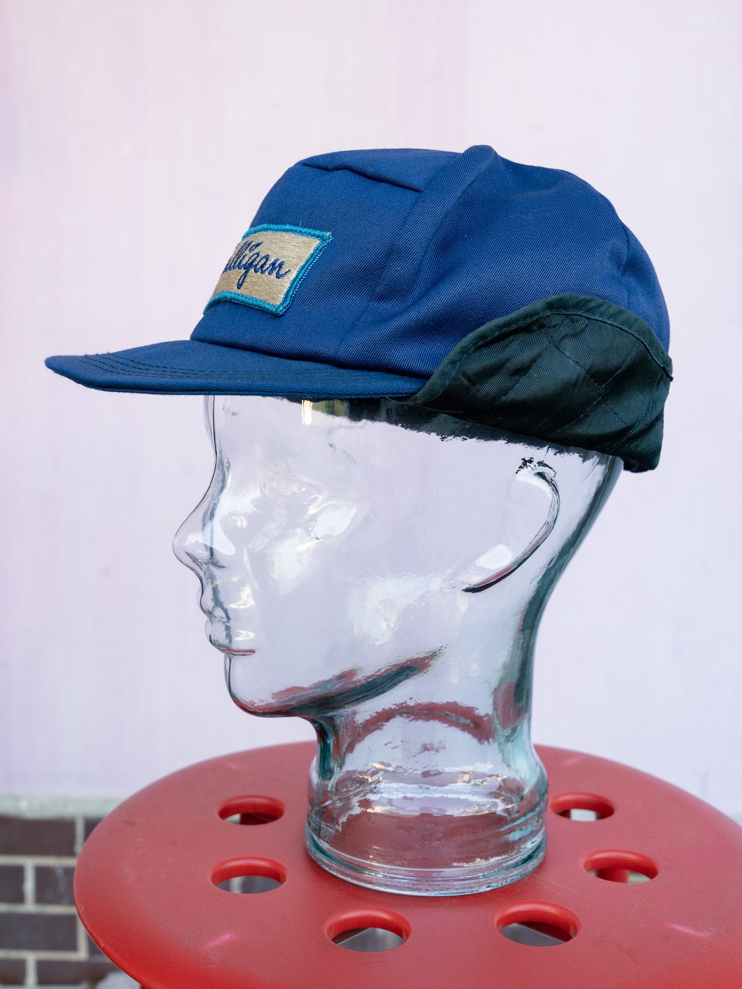 1980s USA Union Made Culligan Mechanics Quilted Lined Work Cap