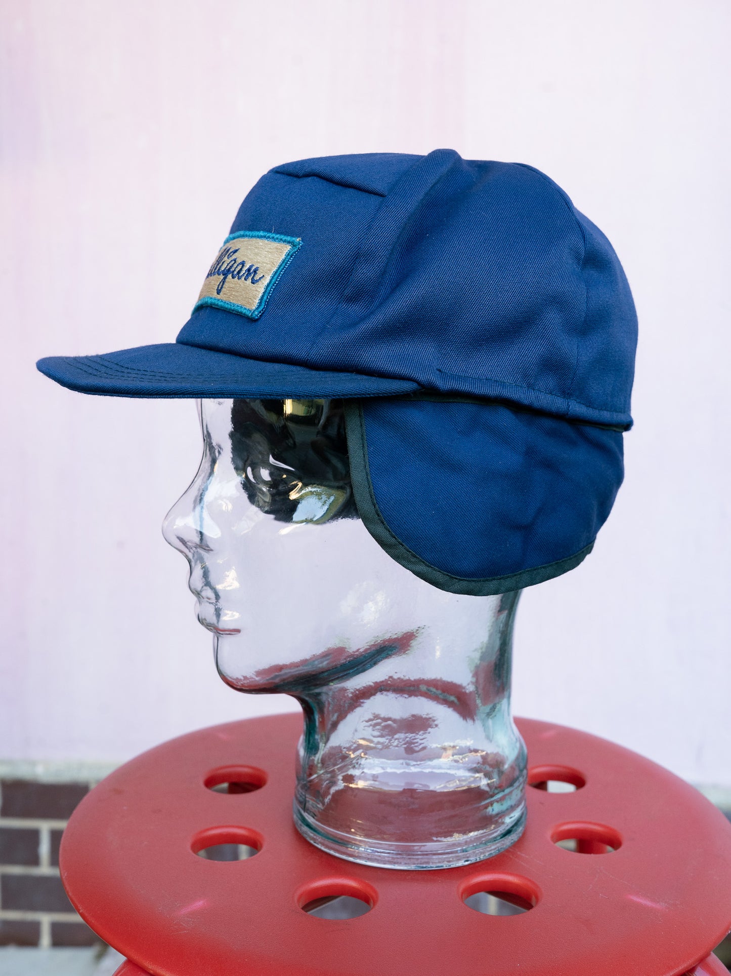 1980s USA Union Made Culligan Mechanics Quilted Lined Work Cap