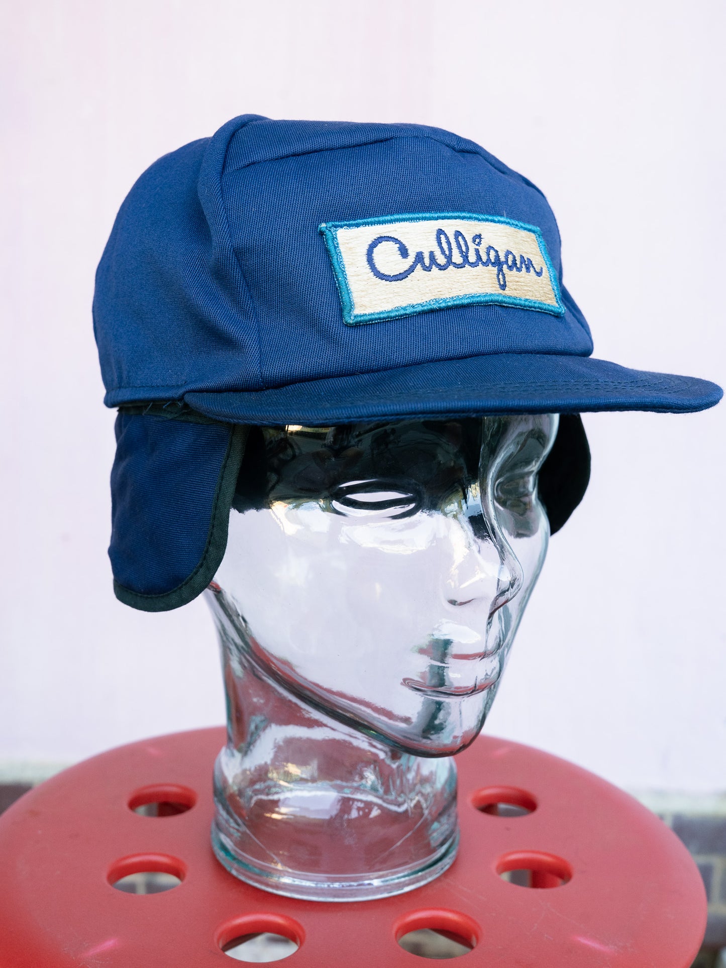 1980s USA Union Made Culligan Mechanics Quilted Lined Work Cap