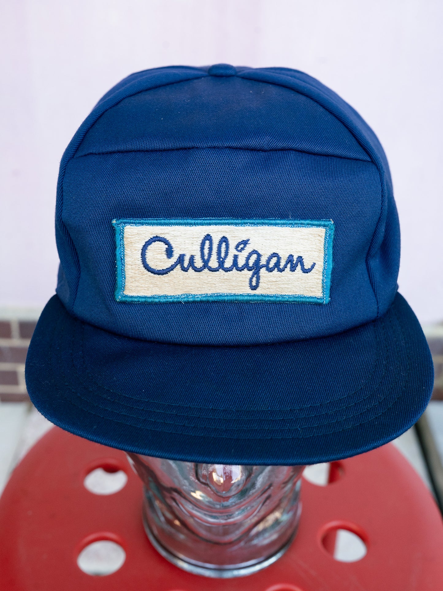 1980s USA Union Made Culligan Mechanics Quilted Lined Work Cap