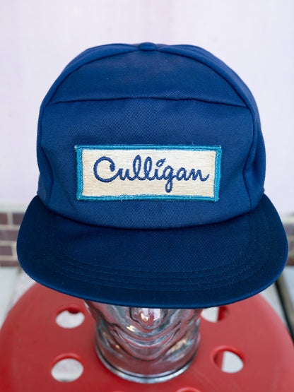 1980s USA Union Made Culligan Mechanics Quilted Lined Work Cap