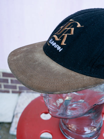1990s "KUNNAN" Wool Blend & Leather Brim Cap