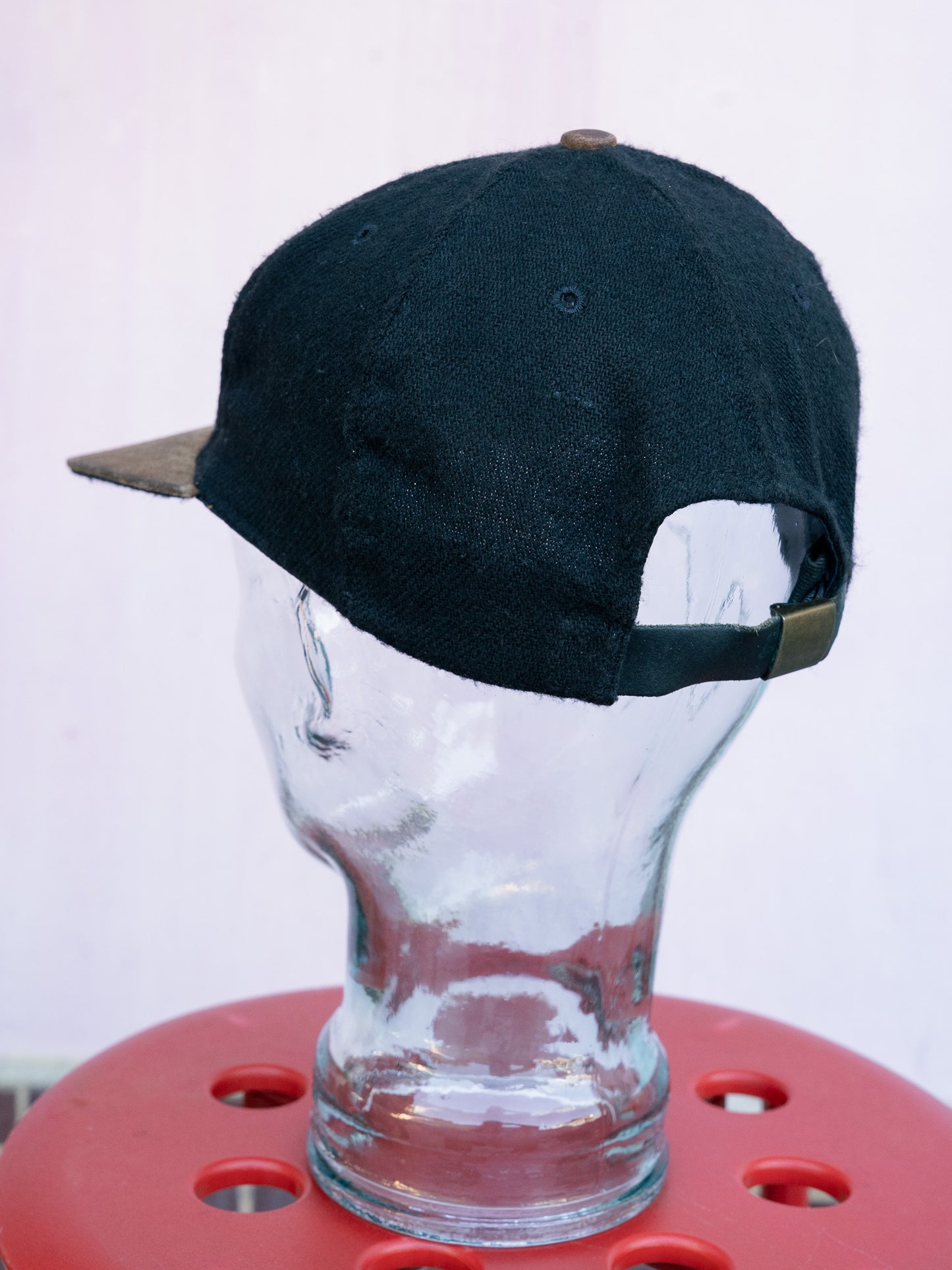 1990s "KUNNAN" Wool Blend & Leather Brim Cap