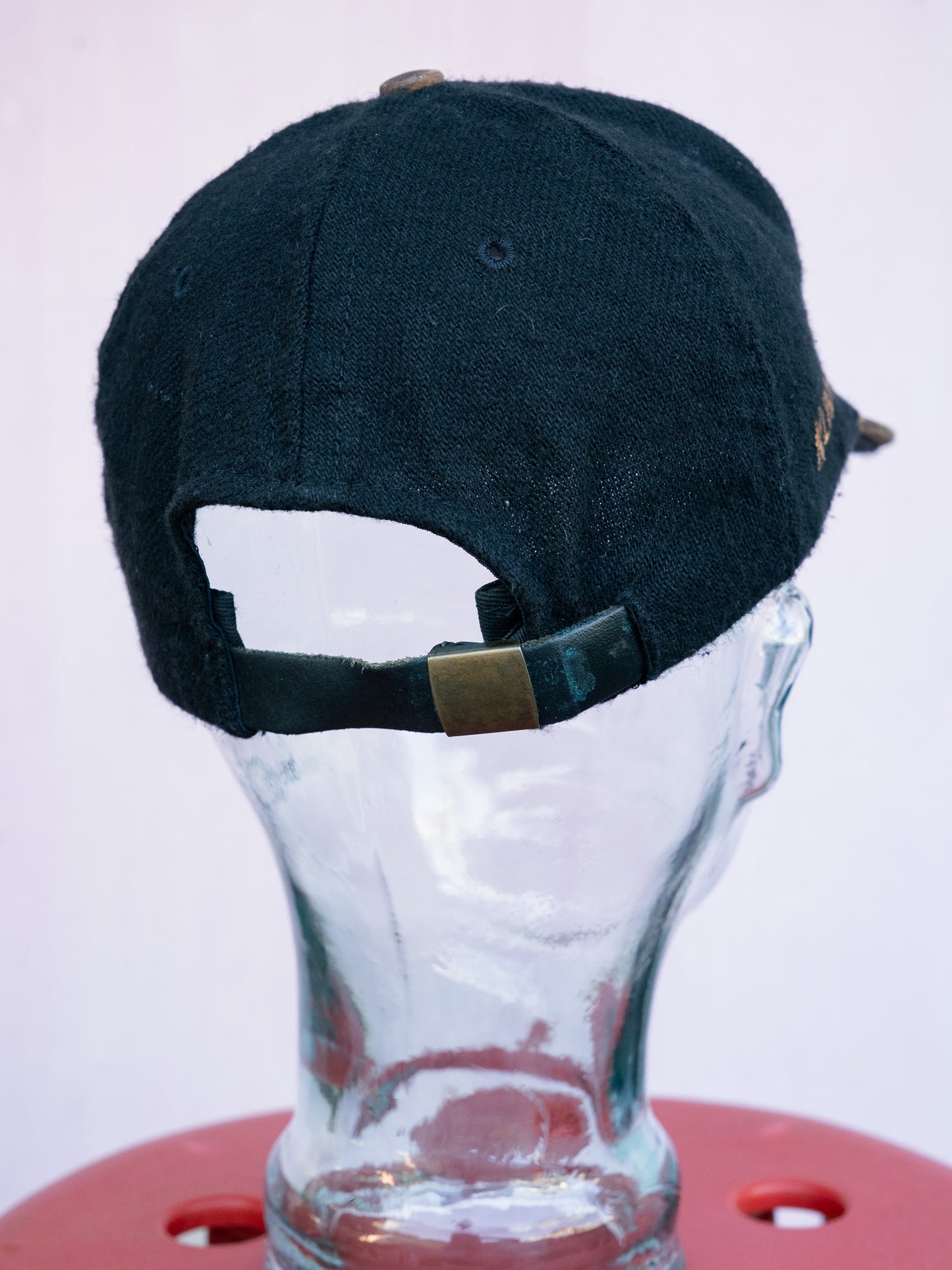1990s "KUNNAN" Wool Blend & Leather Brim Cap
