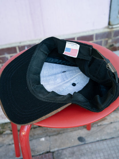 1990s "KUNNAN" Wool Blend & Leather Brim Cap