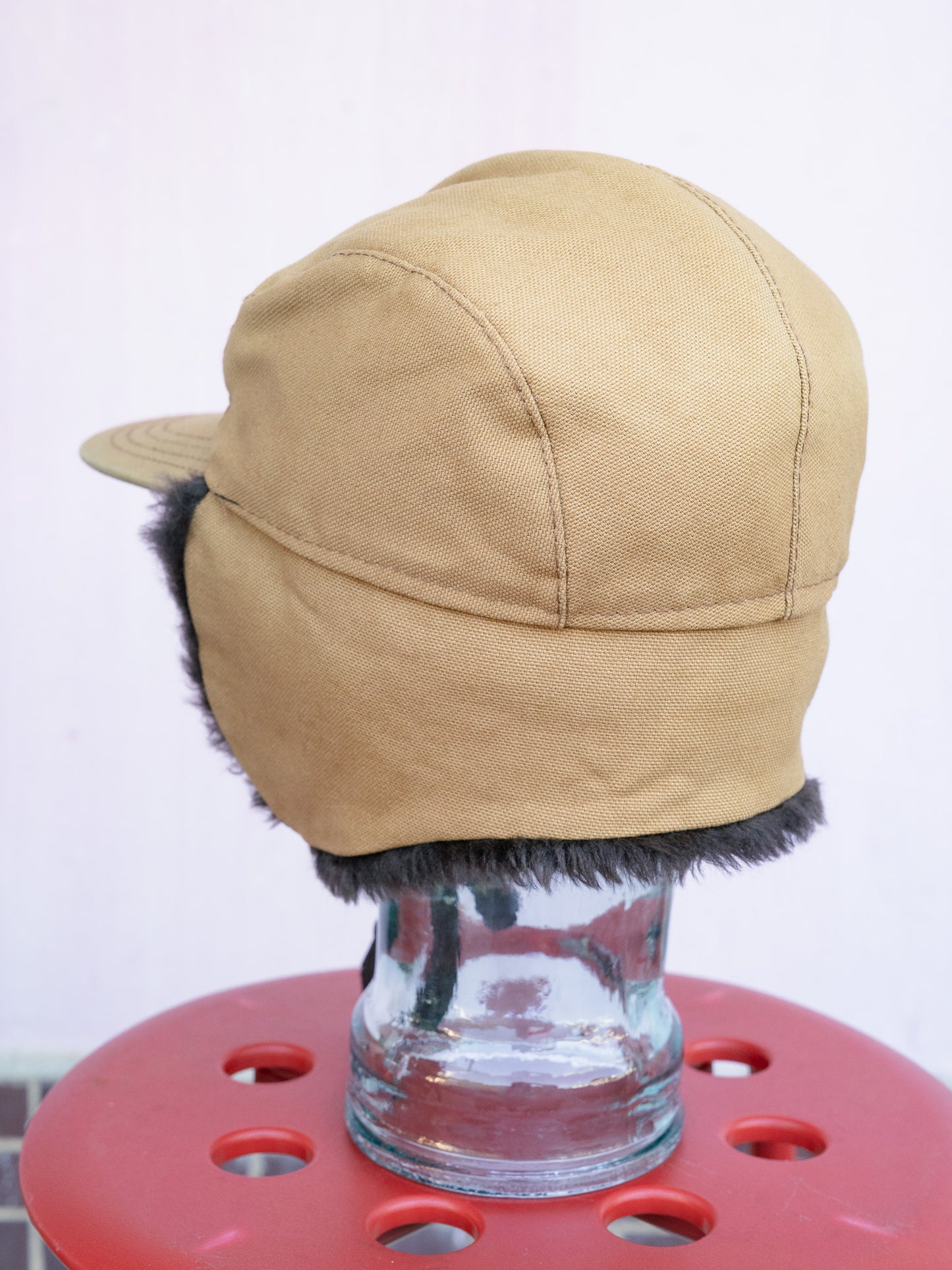 1980-90s Duck Canvas Faux Fur Ear Flap Winter Cap