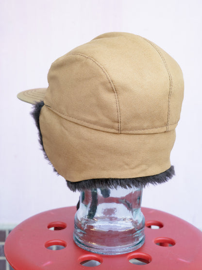 1980-90s Duck Canvas Faux Fur Ear Flap Winter Cap