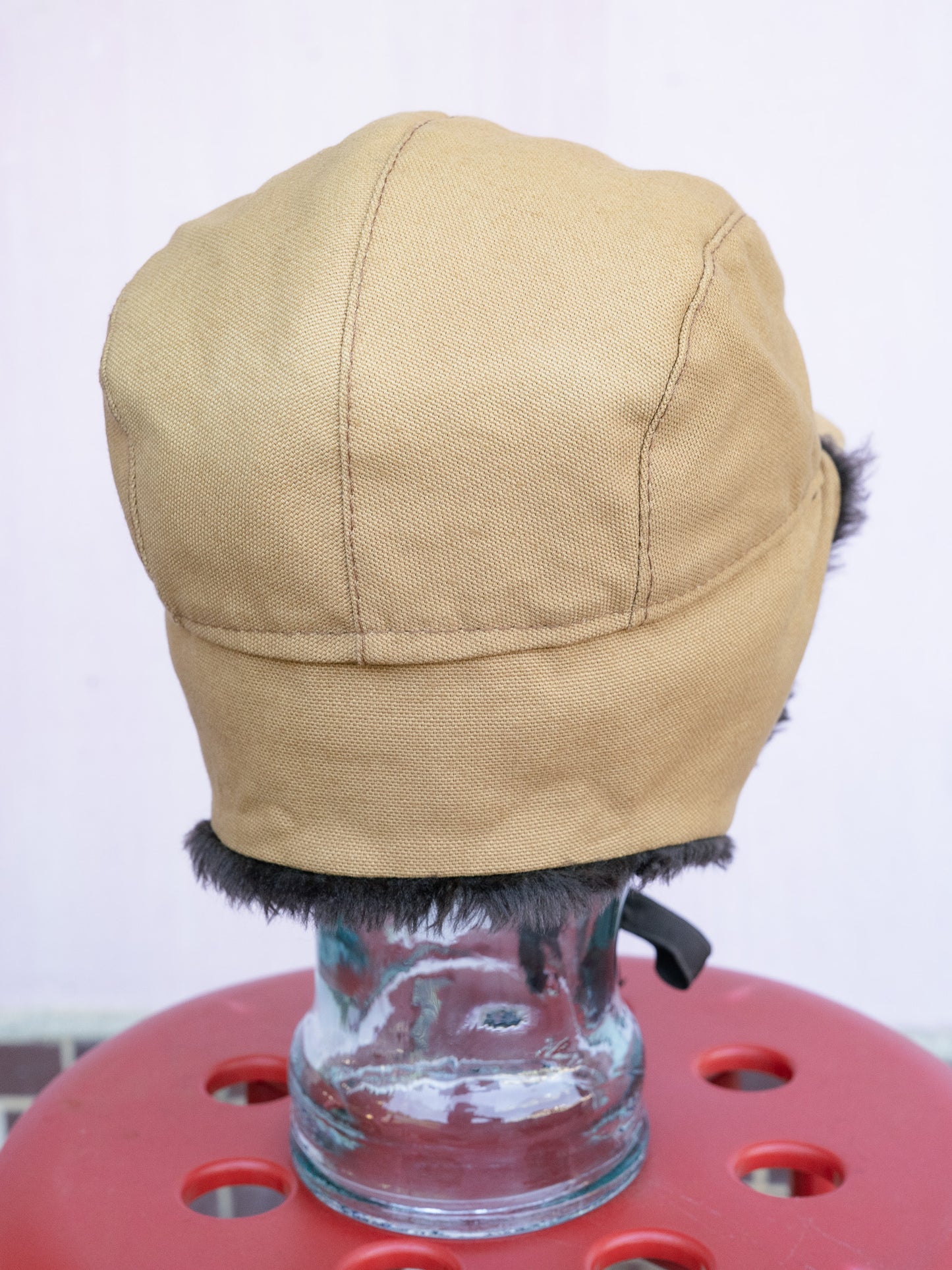 1980-90s Duck Canvas Faux Fur Ear Flap Winter Cap