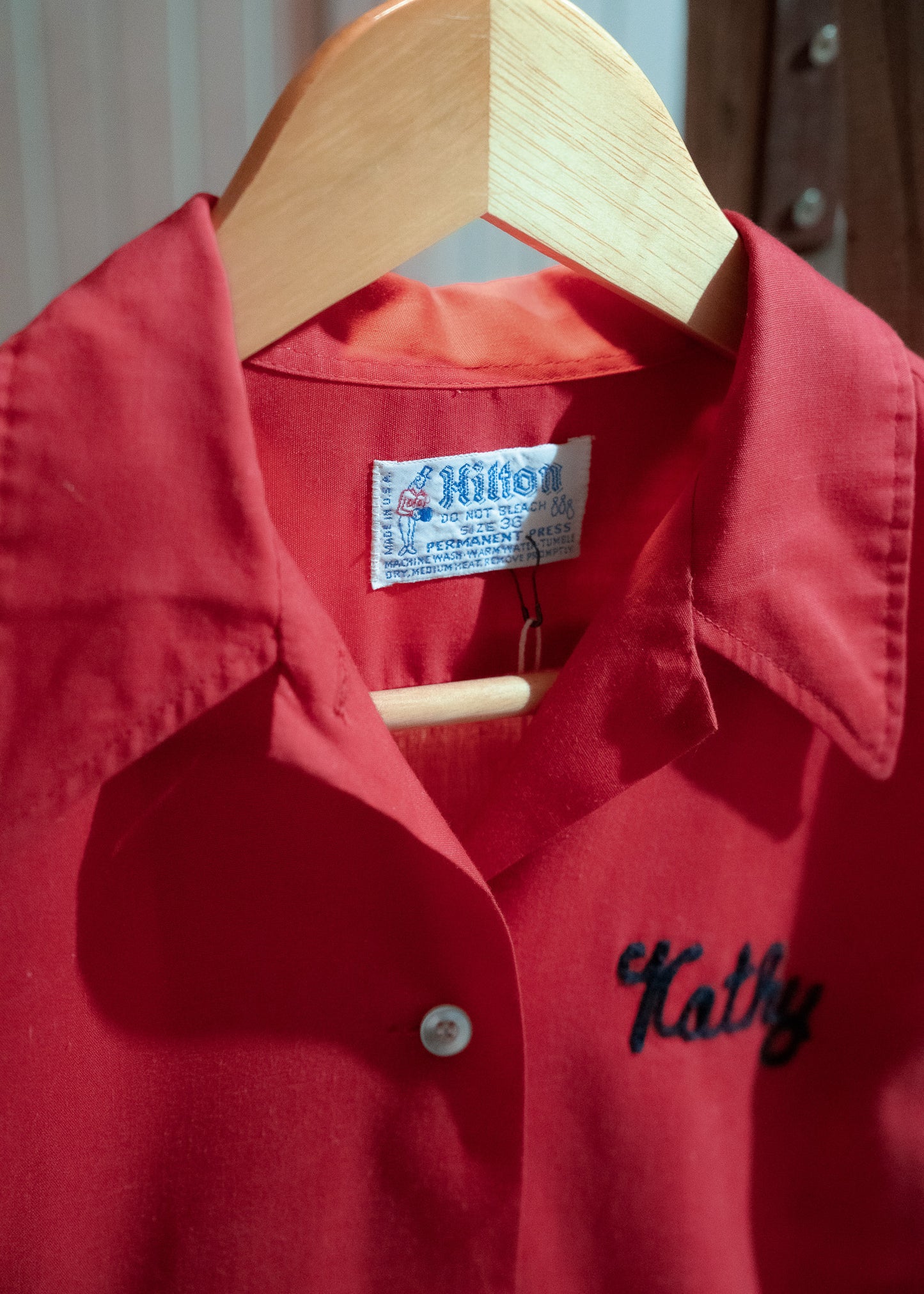 1960s "HILTON" Bowling Shirt