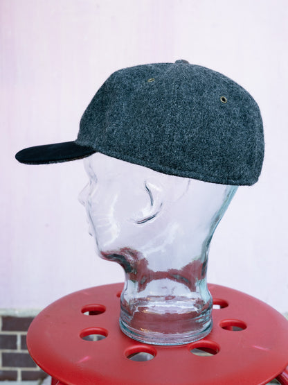 1990s "LAKE OF THE ISLES" Wool Tweed & Suede 6-Panel Cap