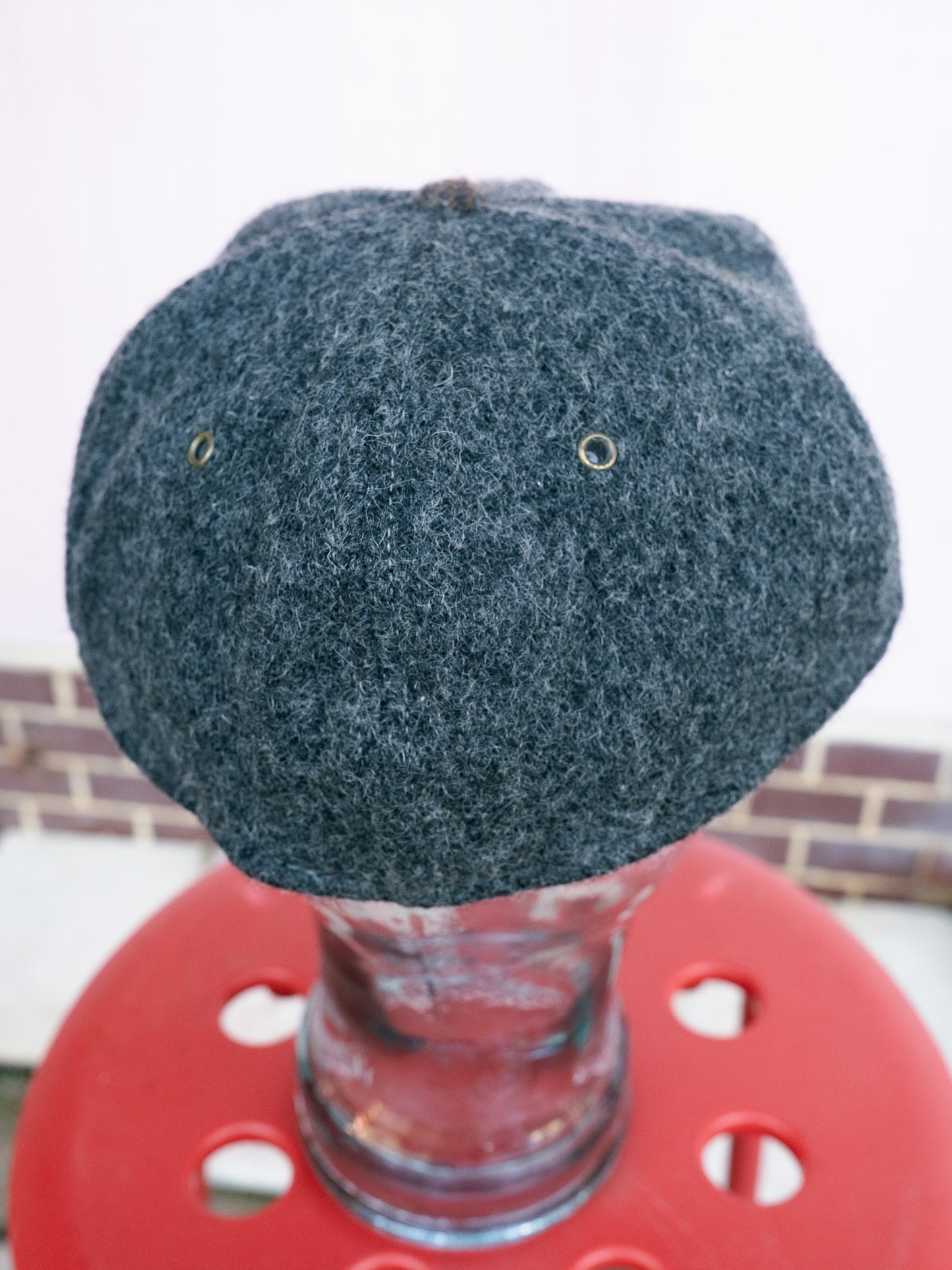 1990s "LAKE OF THE ISLES" Wool Tweed & Suede 6-Panel Cap