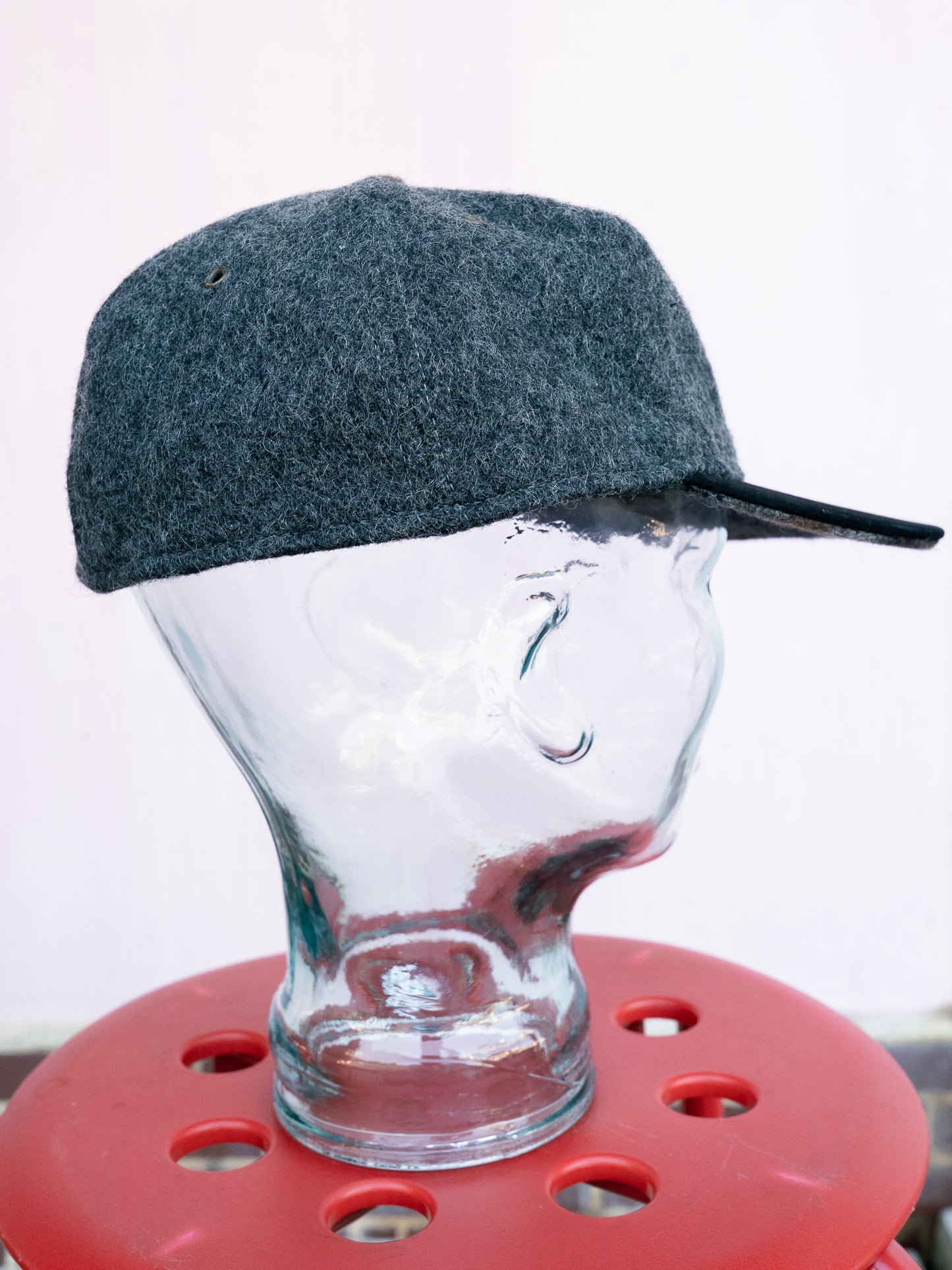 1990s "LAKE OF THE ISLES" Wool Tweed & Suede 6-Panel Cap