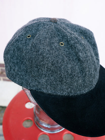 1990s "LAKE OF THE ISLES" Wool Tweed & Suede 6-Panel Cap