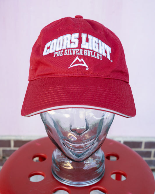 Late 1990s "The Game" Coors Light The Silver Bullet Promotional Dad Cap