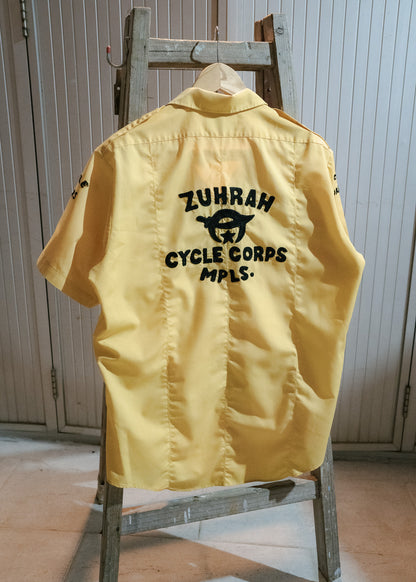 1970 年代「征服者」Zuhrah Cycle Corp MPLS。襯衫