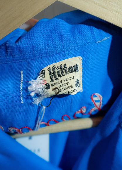1950s "HILTON" Bowling Shirt