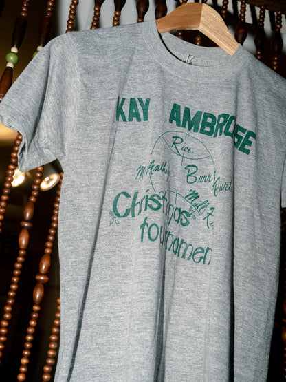 1980s "SNEAKERS" Kay Ambrose Christmas Tournament Tri-Blend Tee