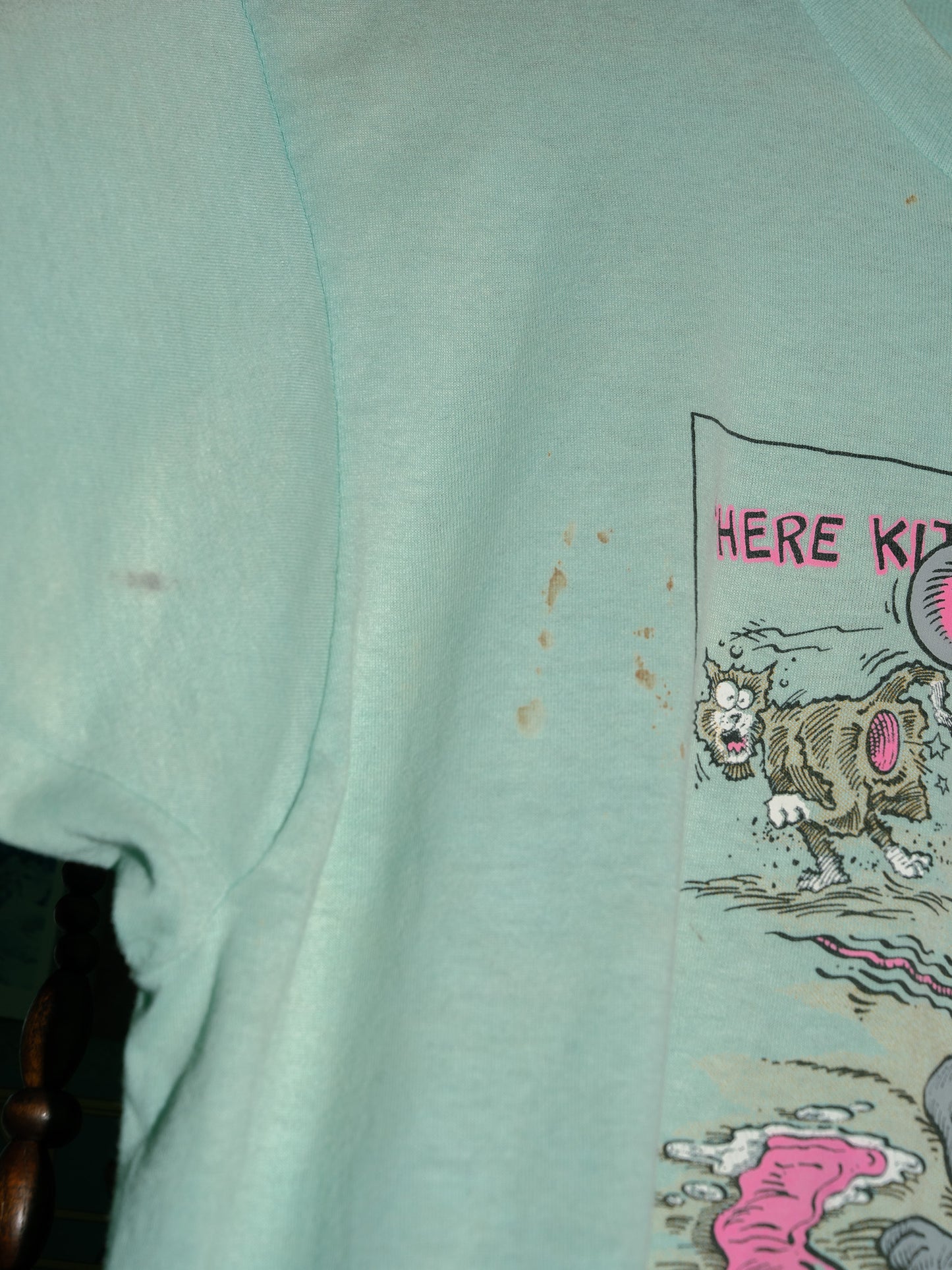 Early 1980s "SCREEN STARS" Here Kit Kitty Kitty Kitty! Adult Humor Tee