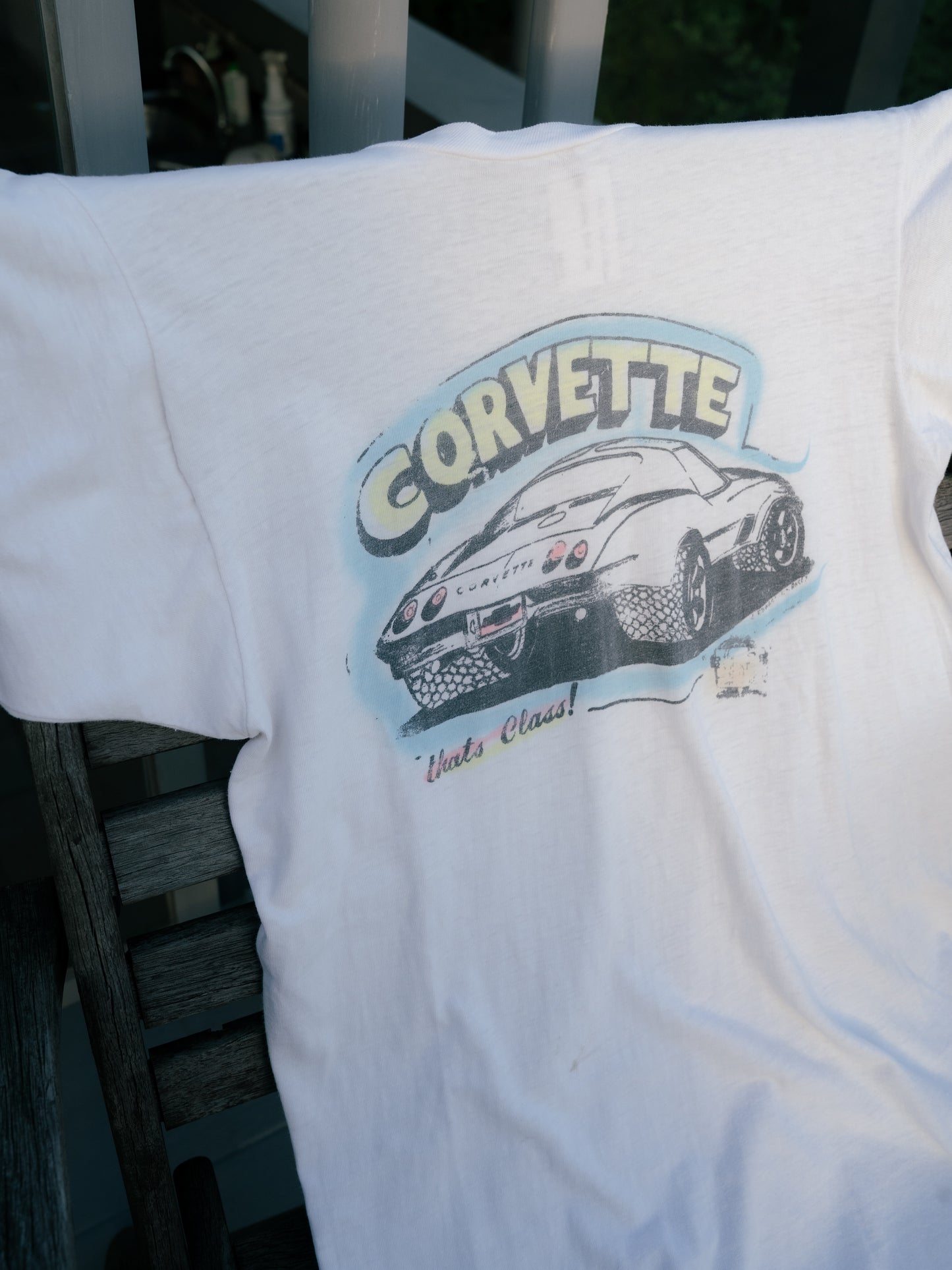 1970s "Fruit Of The Loom" Corvette Print Tee