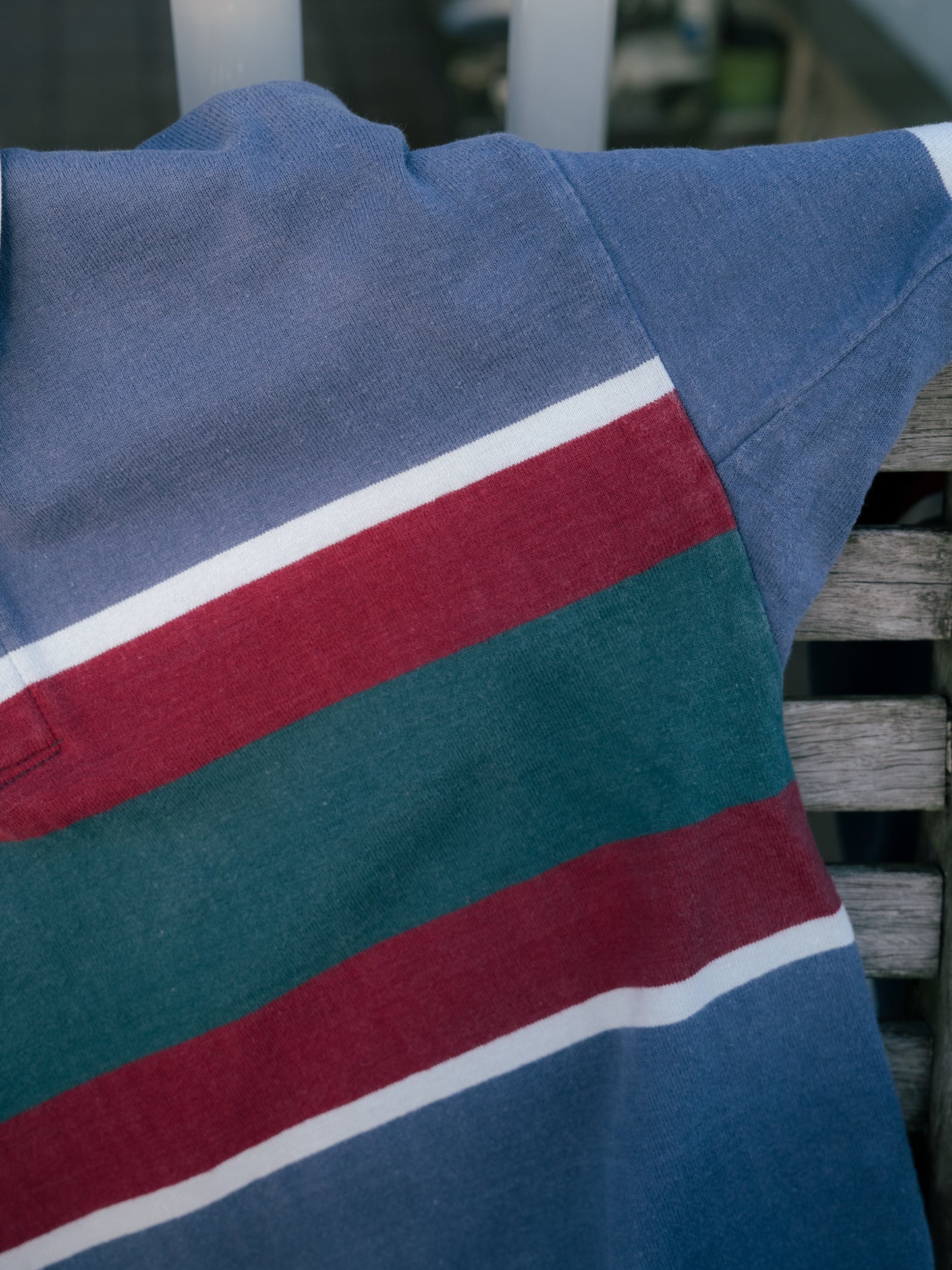 1990s "LANDS' END" Rugby Polo Shirt