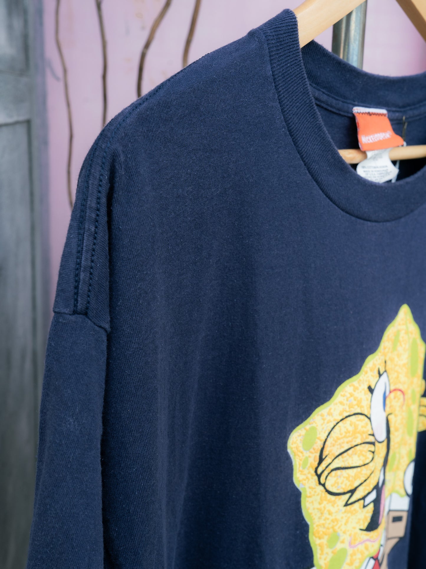 2002 "FREEZE" Viacom Nickelodeon SpongeBob Puff Print Tee