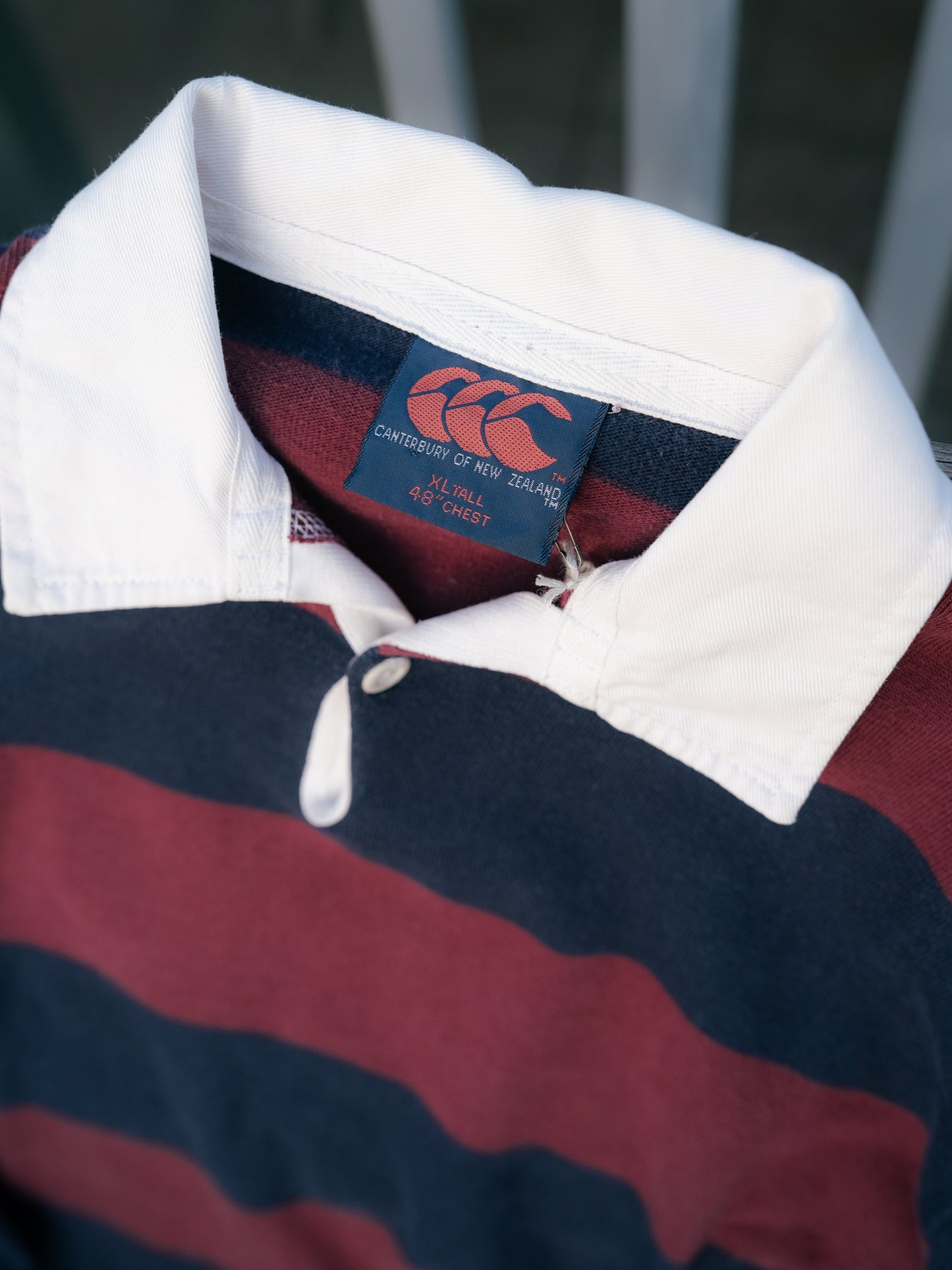 1990s "CANTERBURY OF NEW ZEALAND" Single Stitch Rugby Polo Shirt