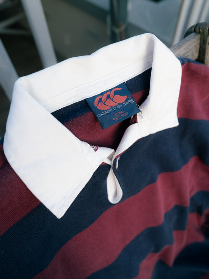 1990s "CANTERBURY OF NEW ZEALAND" Single Stitch Rugby Polo Shirt