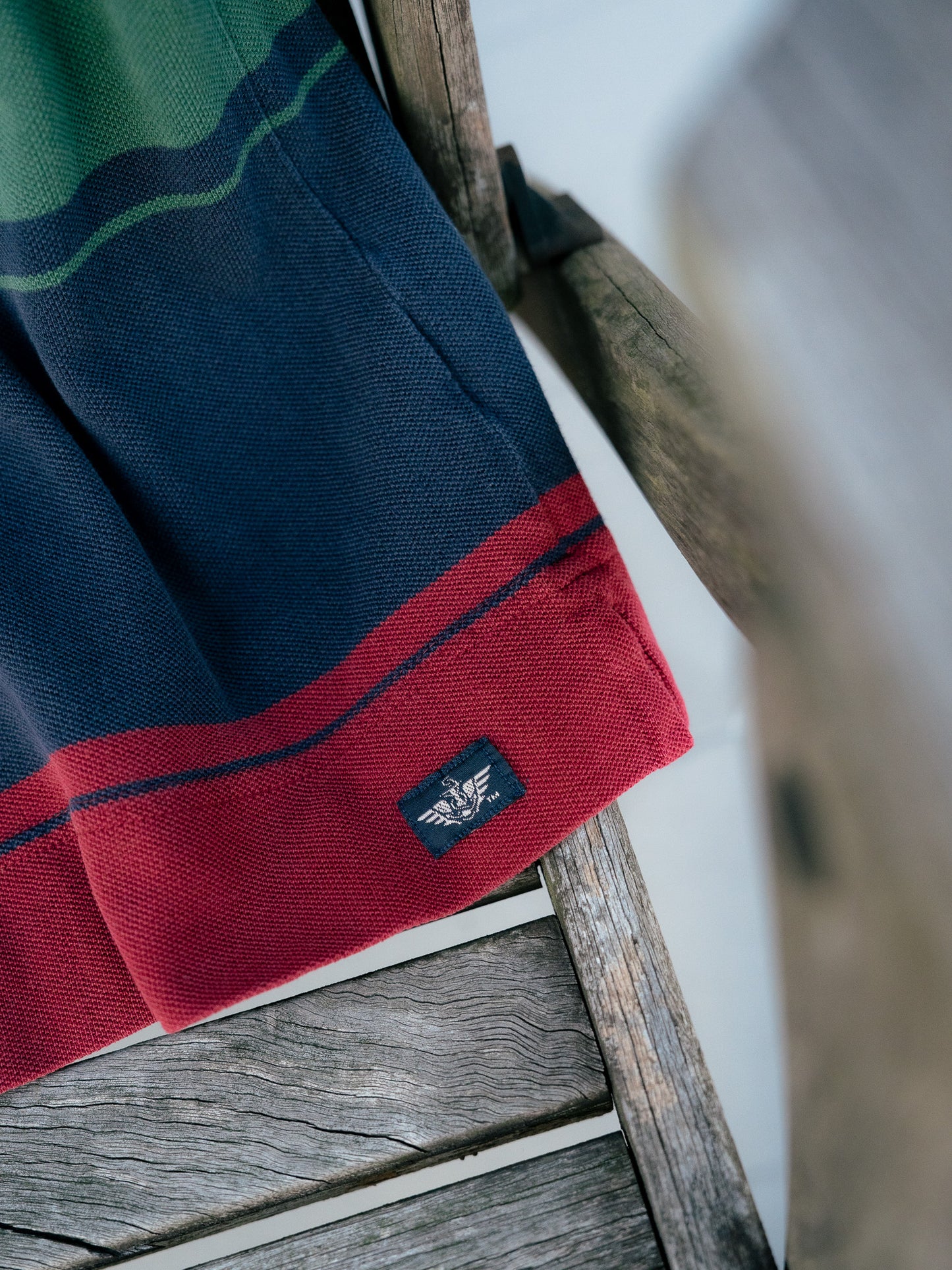 1990s "DOCKERS" Long Sleeve Rugby Polo Shirt