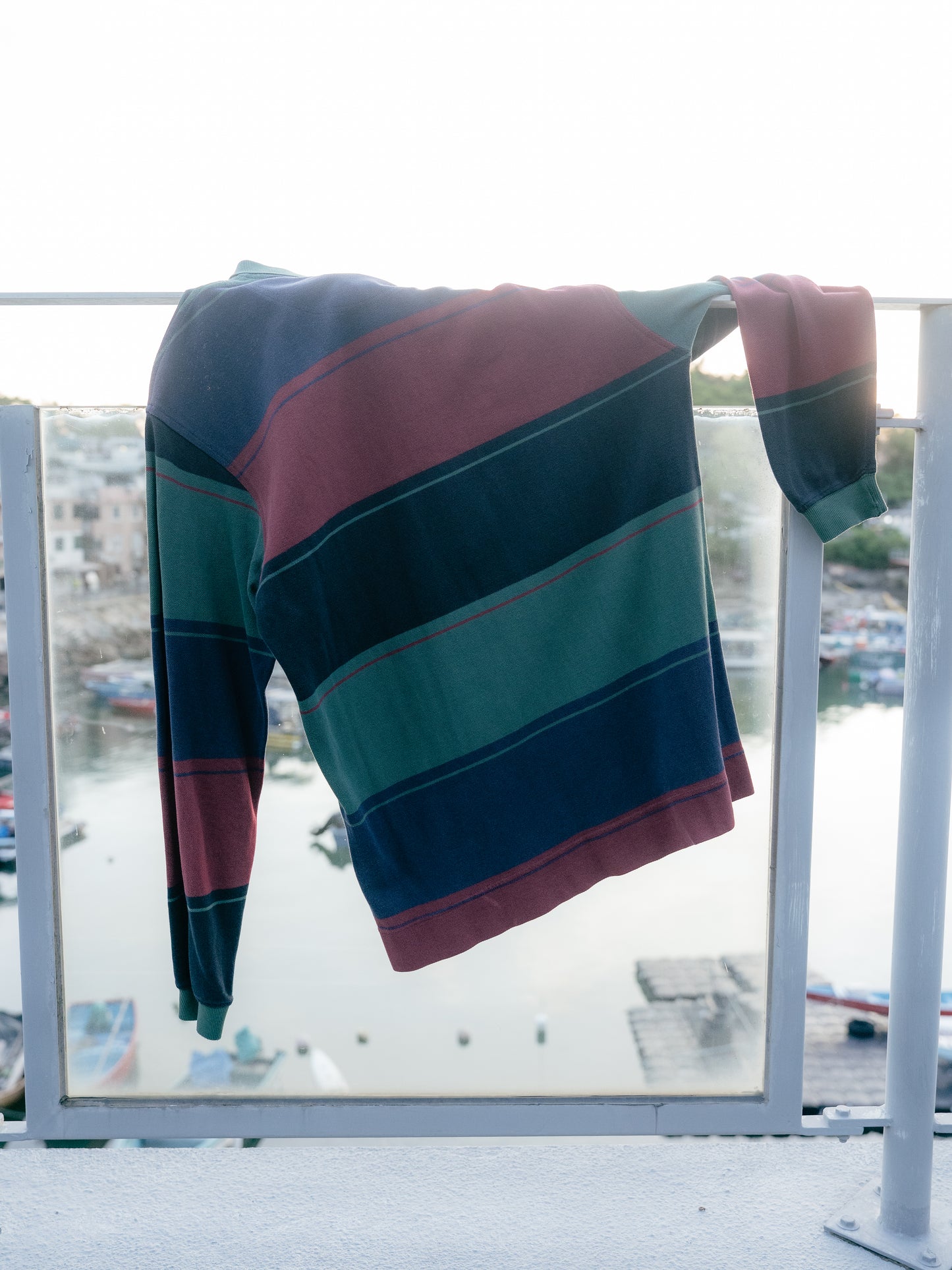 1990s "DOCKERS" Long Sleeve Rugby Polo Shirt