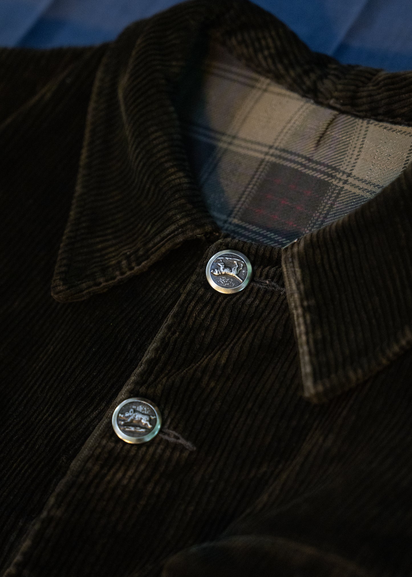 1940-50s French Heavy Corduroy Hunting Jacket