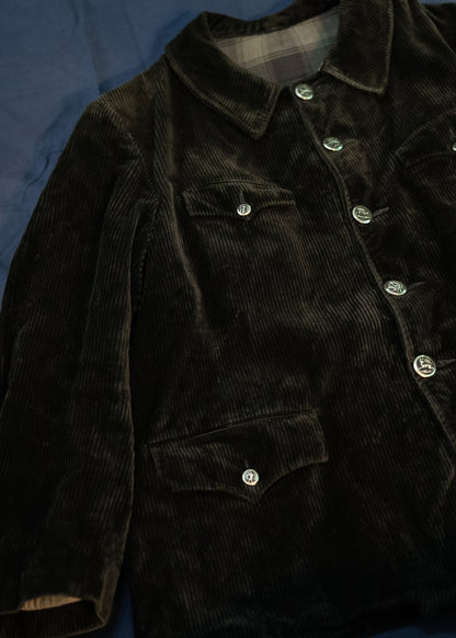 1940-50s French Heavy Corduroy Hunting Jacket