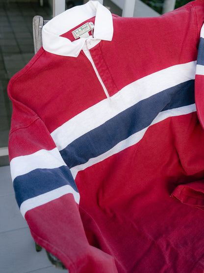 1980s "L.L. Bean" Rugby Polo Shirt