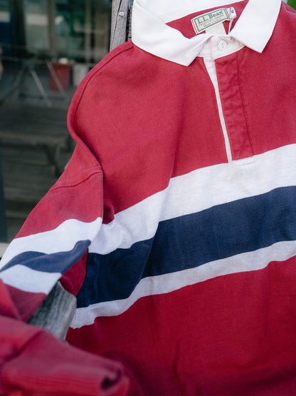 1980s "L.L. Bean" Rugby Polo Shirt