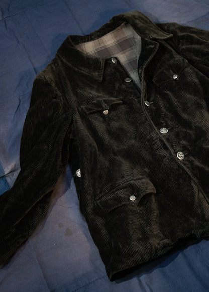 1940-50s French Heavy Corduroy Hunting Jacket