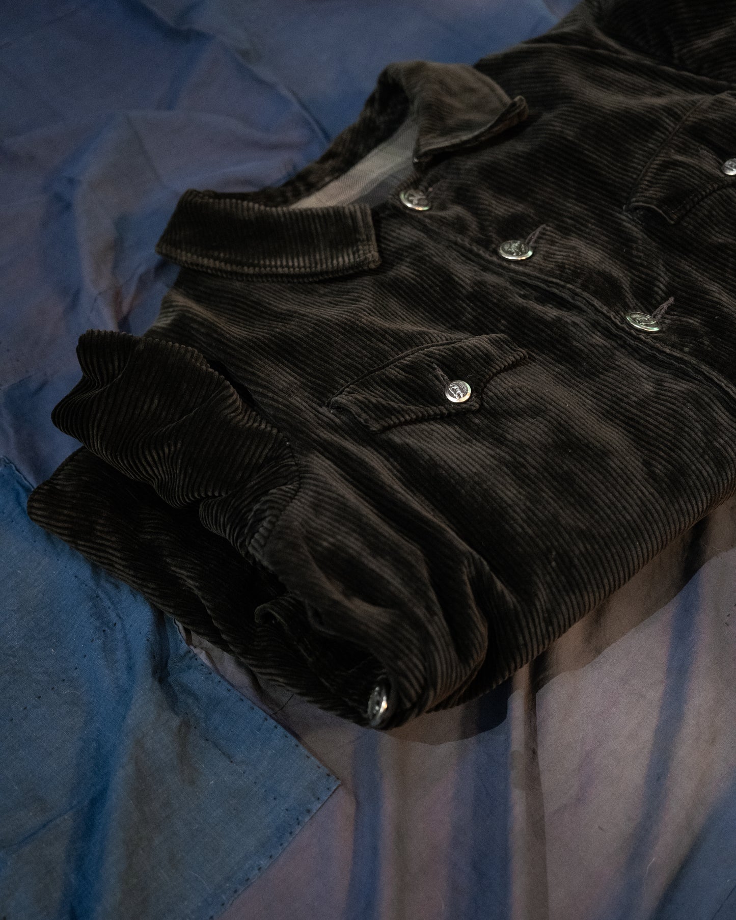 1940-50s French Heavy Corduroy Hunting Jacket