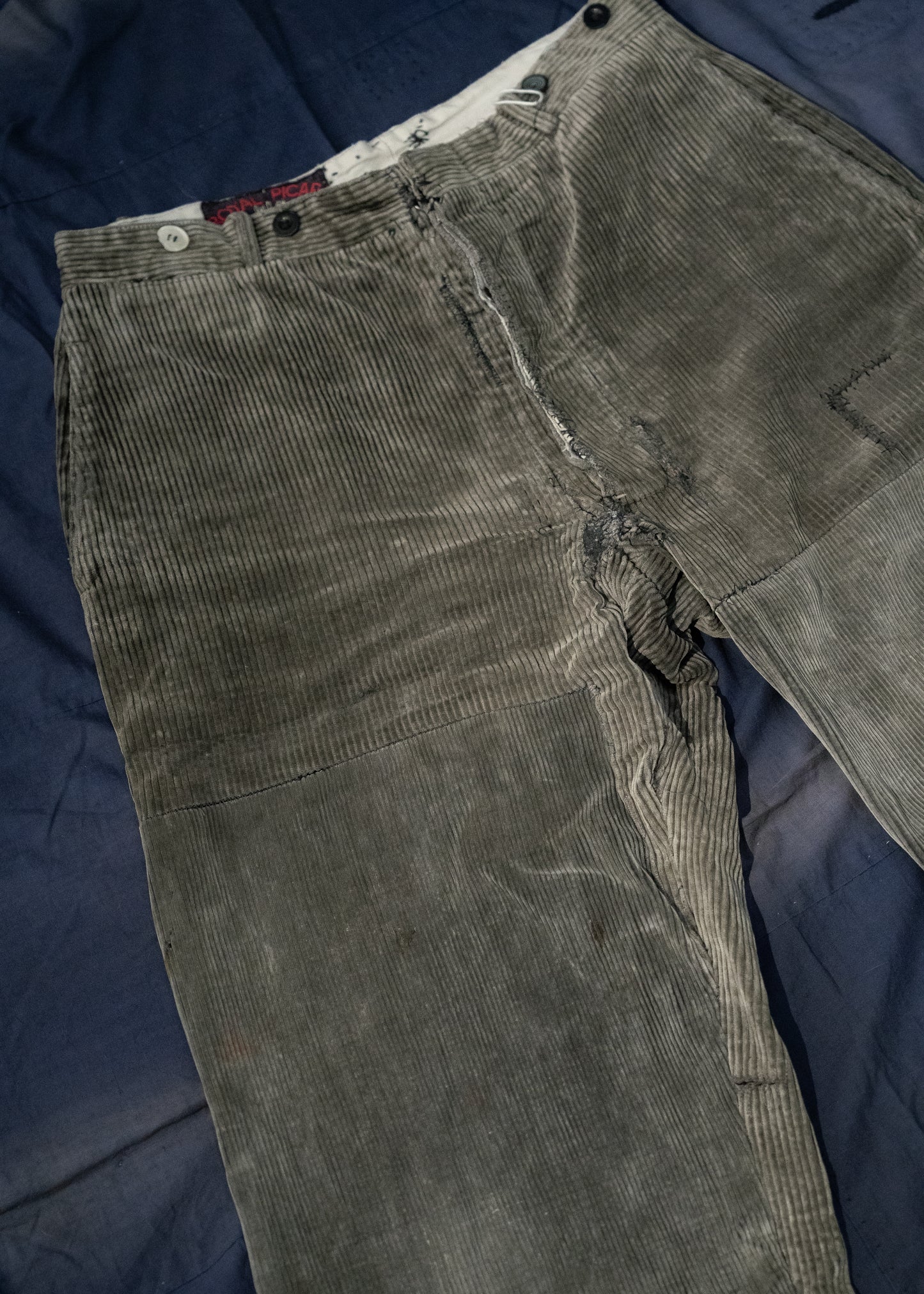 1940s French "ROYAL PICARD" Corduroy Work Pants