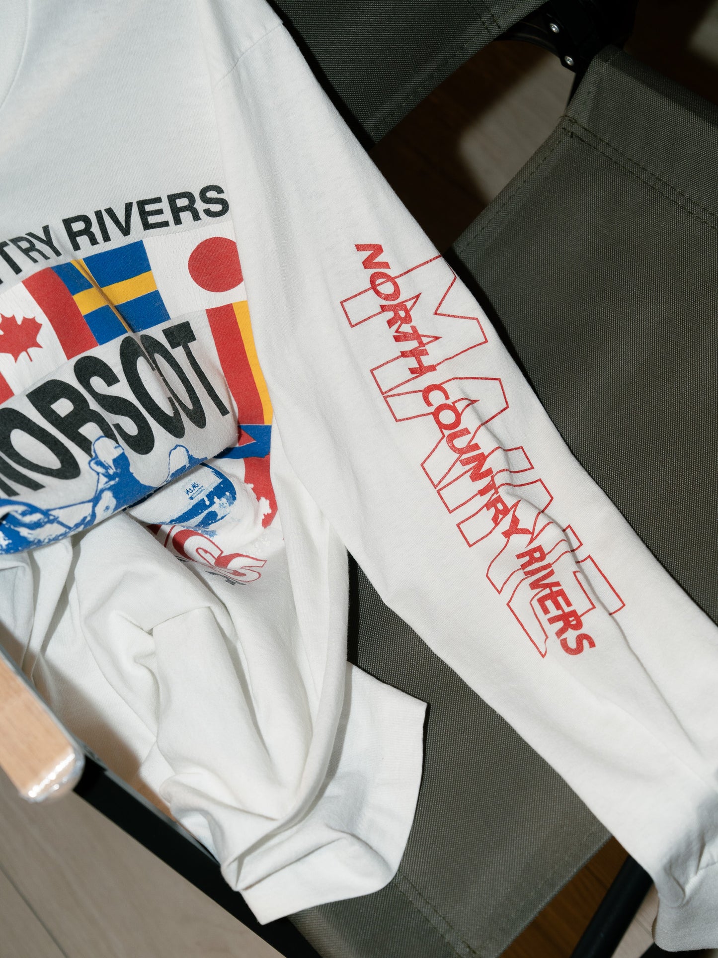 1989 "Screen Stars" Penobscot Whitewater Rafting Long Sleeve Shirt