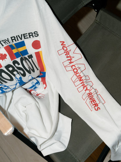 1989 "Screen Stars" Penobscot Whitewater Rafting Long Sleeve Shirt