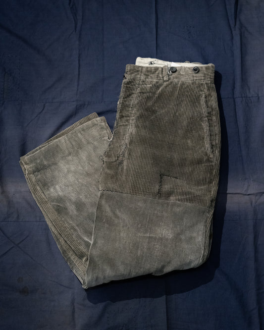 1940s French "ROYAL PICARD" Corduroy Work Pants