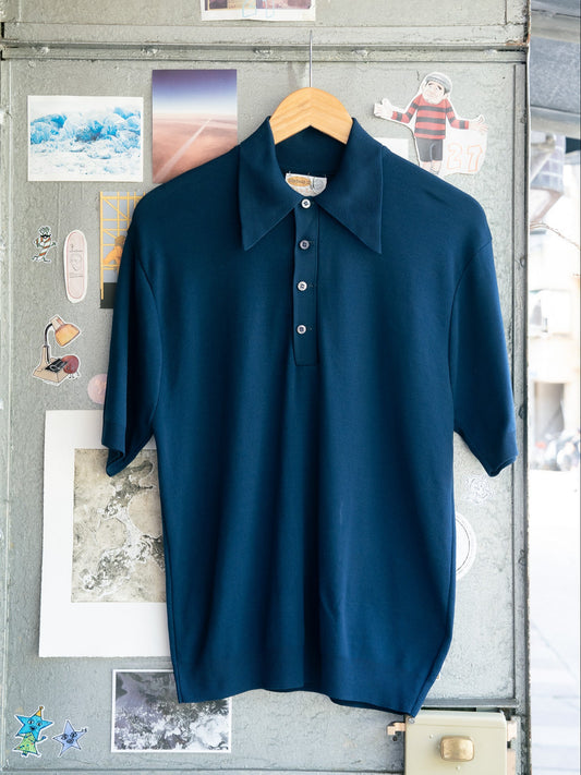1970s "VINTAGE II" Ban-Lon Nylon Knit Short Sleeve Polo Shirt